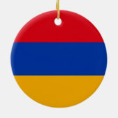 Flagge Armeniens Keramik Ornament (Hinten)