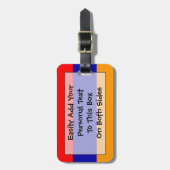 Flagge Armeniens: leicht erkennbar Gepäckanhänger (Vorderseite vertikal)