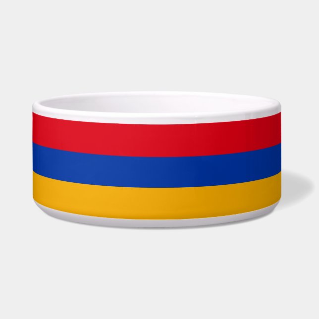 Flagge Armeniens Napf (Vorderseite)