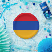 Flagge Armeniens Pappteller (Party)