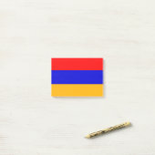 Flagge Armeniens - Post-it®-Hinweise Post-it Klebezettel (Auf Schreibtisch)