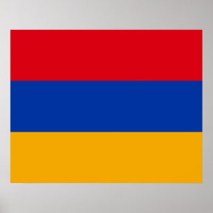 Flagge Armeniens Poster