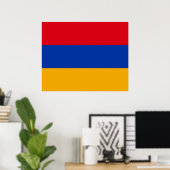Flagge Armeniens Poster (Heimbüro)