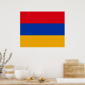 Flagge Armeniens Poster (Küche)