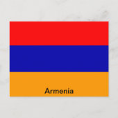 Flagge Armeniens Postkarte (Vorderseite)