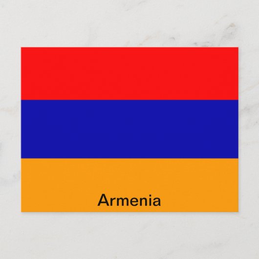 Flagge Armeniens Postkarte (Vorderseite)