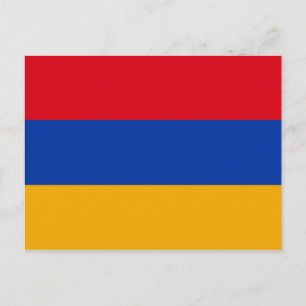 Flagge Armeniens Postkarte