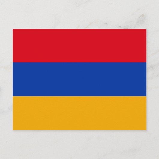 Flagge Armeniens Postkarte (Vorderseite)