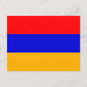 Flagge Armeniens Postkarte