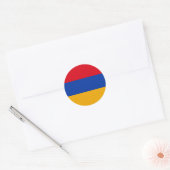 Flagge Armeniens Runder Aufkleber (Umschlag)