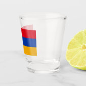 Flagge Armeniens Schnapsglas (Rechts)