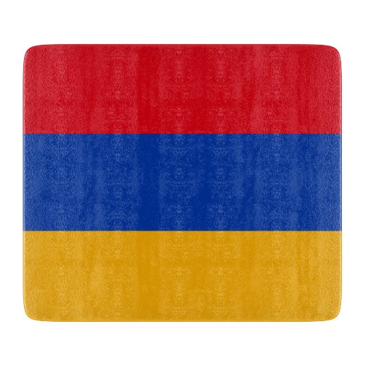 Flagge Armeniens Schneidebrett (Vorderseite)