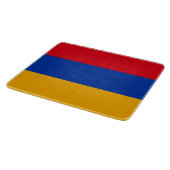 Flagge Armeniens Schneidebrett (Ecke)