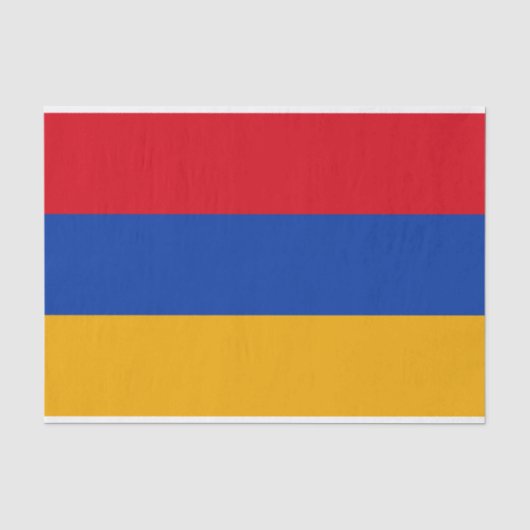 Flagge Armeniens Seidenpapier (Vorderseite)