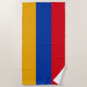Flagge Armeniens Strandtuch (Vorderseite)