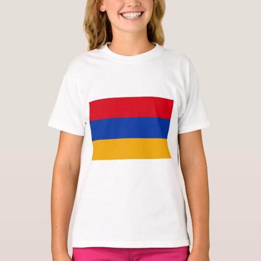 Flagge Armeniens T-Shirt (Vorderseite)