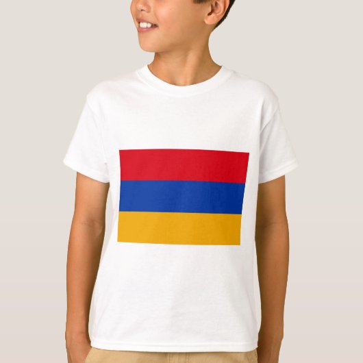 Flagge Armeniens T-Shirt (Vorderseite)