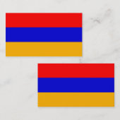 Flagge Armeniens Visitenkarten Visitenkarte (Vorne/Hinten)
