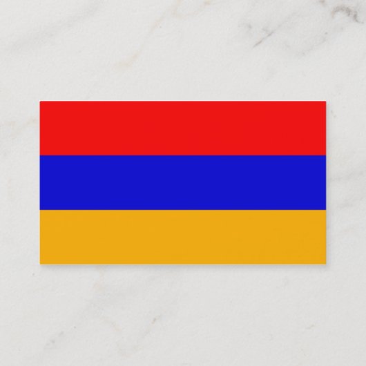 Flagge Armeniens Visitenkarten Visitenkarte (Rückseite)