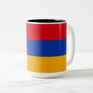 Flagge Armeniens Zweifarbige Tasse