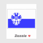 Flagge Arnhem, Niederlande Aufkleber (Blatt)
