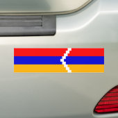 Flagge Artsakh (Berg-Karabach) Autoaufkleber (Auf Auto)