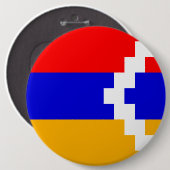 Flagge Artsakh (Berg-Karabach) Button (Vorne & Hinten)
