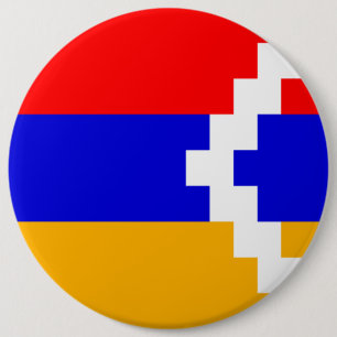 Flagge Artsakh (Berg-Karabach) Button