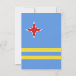 Flagge Arubas Dankeskarte