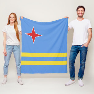 Flagge Arubas Fleecedecke
