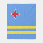Flagge Arubas Fleecedecke (Vorderseite)
