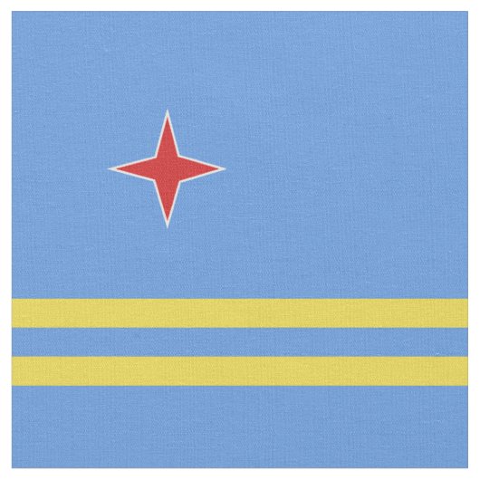 Flagge Arubas Stoff (Nahaufnahme)
