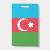 Flagge Aserbaidschans Ausweis (Rückseite)