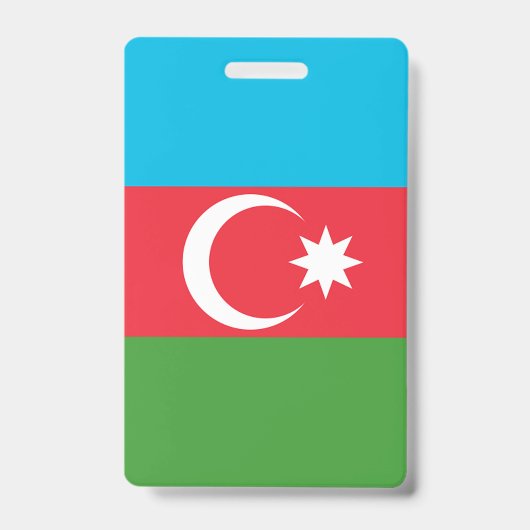 Flagge Aserbaidschans Ausweis (Vorderseite)