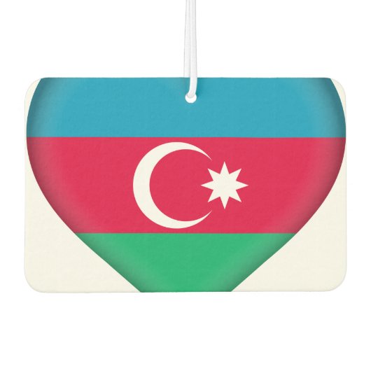 Flagge Aserbaidschans Autolufterfrischer (Vorderseite)
