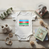 Flagge Aserbaidschans Baby Strampler