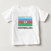 Flagge Aserbaidschans Baby T-shirt (Vorderseite)