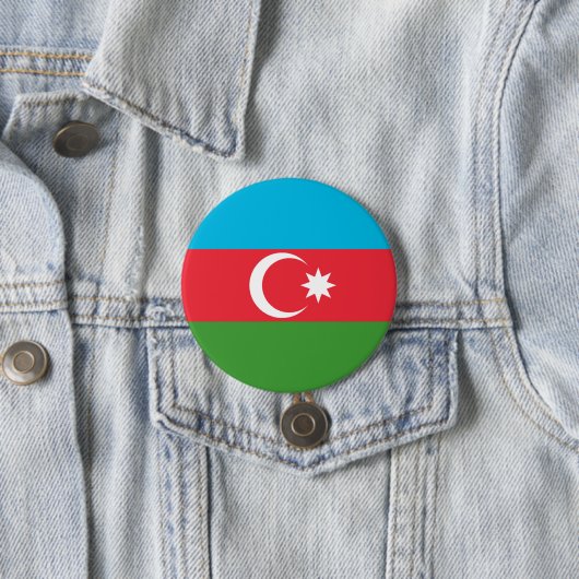 Flagge Aserbaidschans Button (Beispiel)