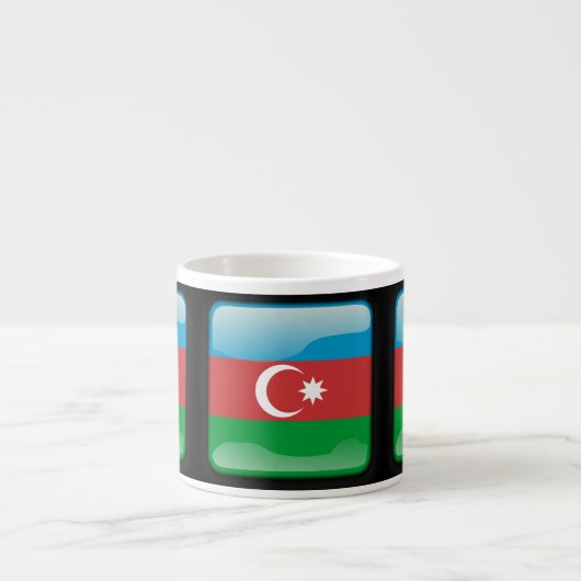 Flagge Aserbaidschans Espressotasse (Vorderseite)