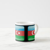 Flagge Aserbaidschans Espressotasse (Vorderseite Rechts)
