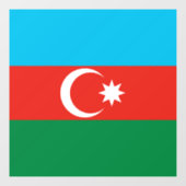 Flagge Aserbaidschans Fensteraufkleber (Blatt)