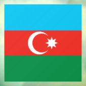Flagge Aserbaidschans Fensteraufkleber (Blatt 3)