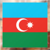 Flagge Aserbaidschans Fensteraufkleber (Blatt 2)