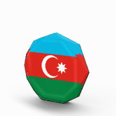 Flagge Aserbaidschans Fotoblock (Rechts)