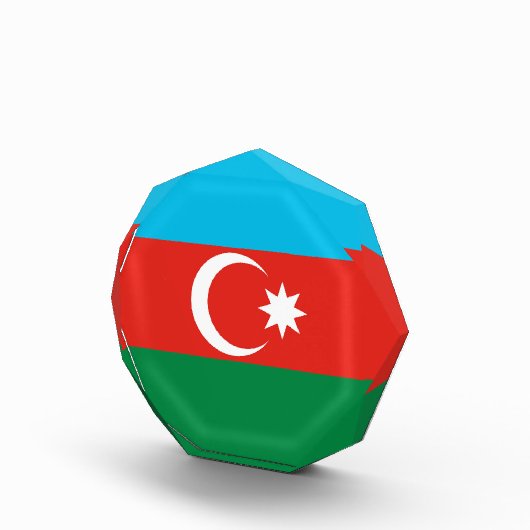 Flagge Aserbaidschans Fotoblock (Rechts)
