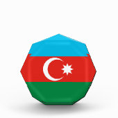 Flagge Aserbaidschans Fotoblock (Vorderseite)
