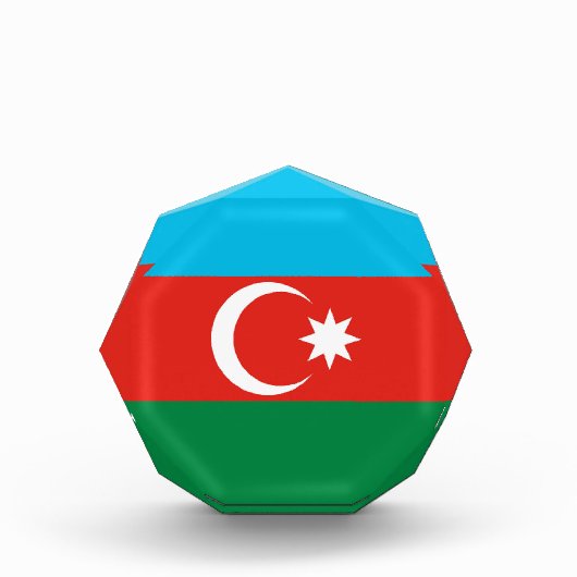 Flagge Aserbaidschans Fotoblock (Vorderseite)