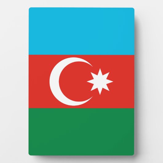 Flagge Aserbaidschans Fotoplatte (Vorderseite)