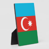 Flagge Aserbaidschans Fotoplatte (Seite)