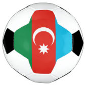 Flagge Aserbaidschans Fußball (Gedreht)